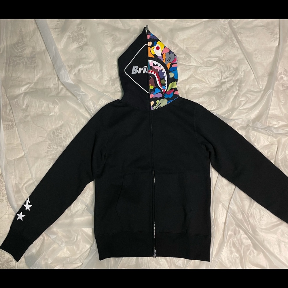 Bape x F.C.R.B. Shark Full Zip Hoodie